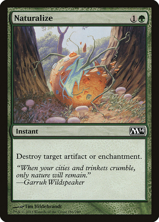 Naturalize - Magic 2014 Core Set-(186)