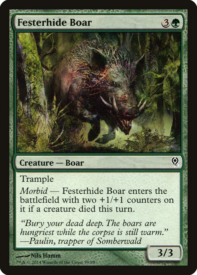Festerhide Boar - Duel Decks: Jace vs. Vraska-(059)