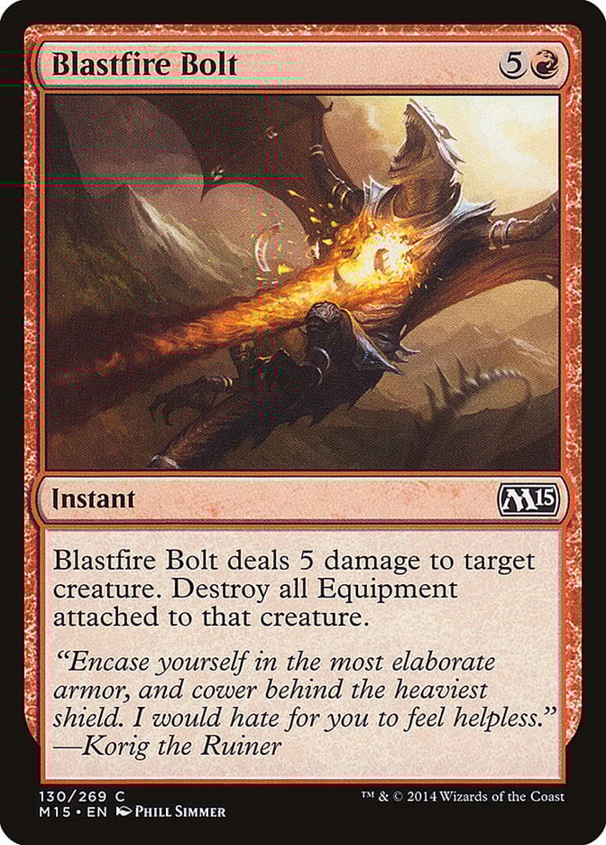 Blastfire Bolt - Magic 2015 Core Set-(130)