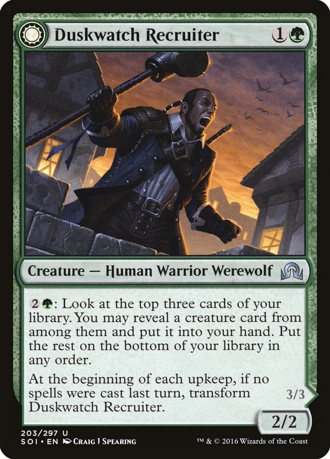 Duskwatch Recruiter // Krallenhorde Howler - Shadows over Innistrad-(203)