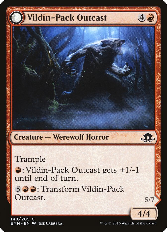 Vildin-Pack Outcast // Dronepack Kindred - Eldritch Moon-(148)
