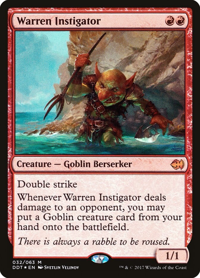 Warren Instigator - Duel Decks: Merfolk vs. Goblins-(032)-Foil