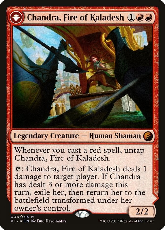 Chandra, Fire of Kaladesh // Chandra, Roaring Flame - From the Vault: Transform-(006)-Foil