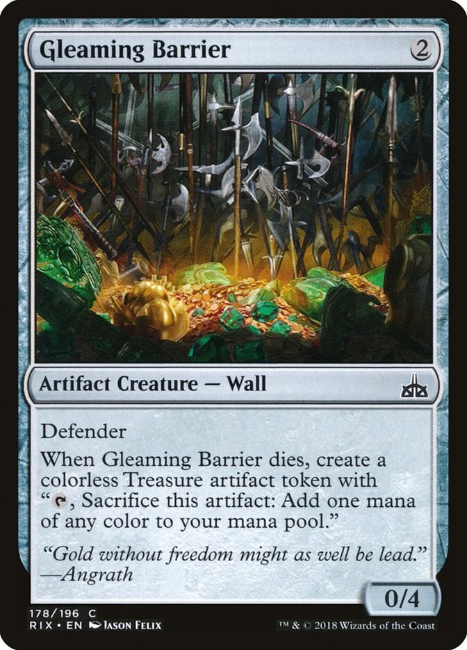 Gleaming Barrier - Rivals of Ixalan-(178)