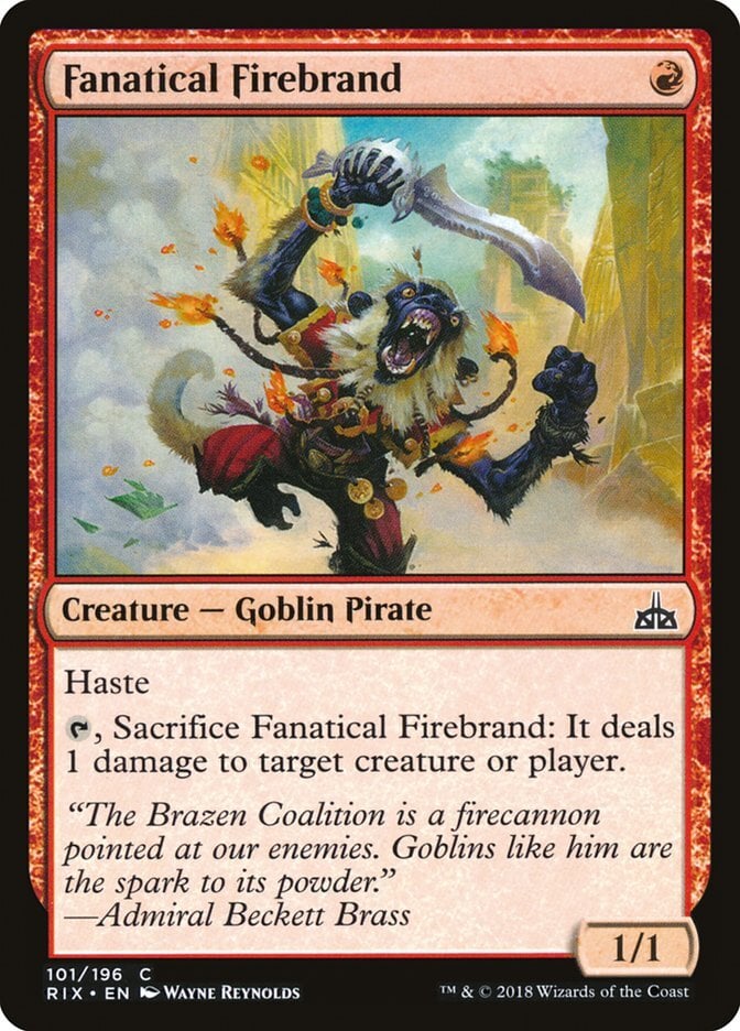 Fanatical Firebrand - Rivals of Ixalan-(101)-Foil