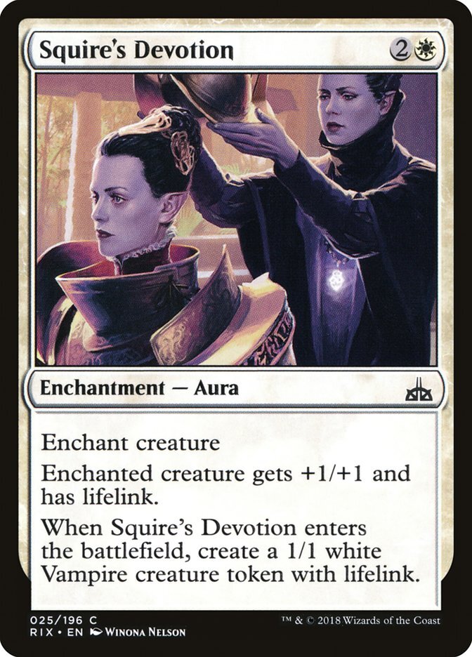 Squire's Devotion - Rivals of Ixalan-(025)