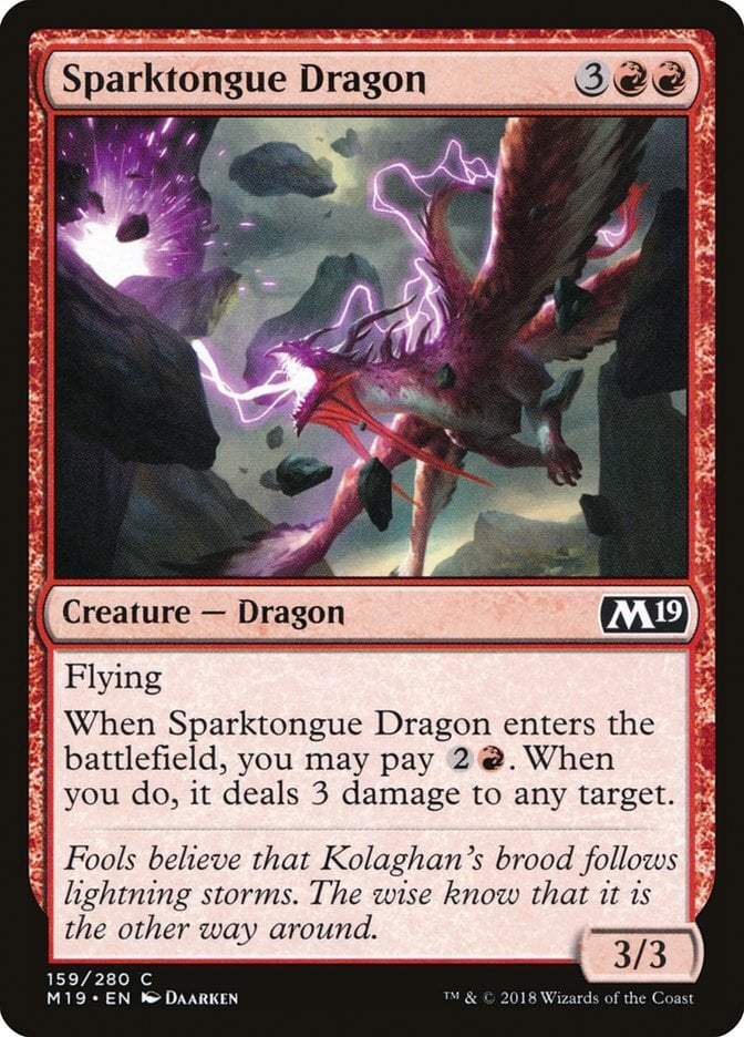 Sparktongue Dragon - Core Set 2019-(159)