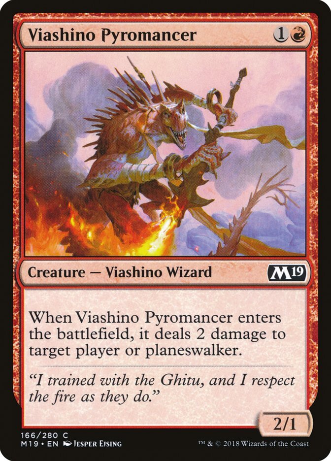 Viashino Pyromancer - Core Set 2019-(166)