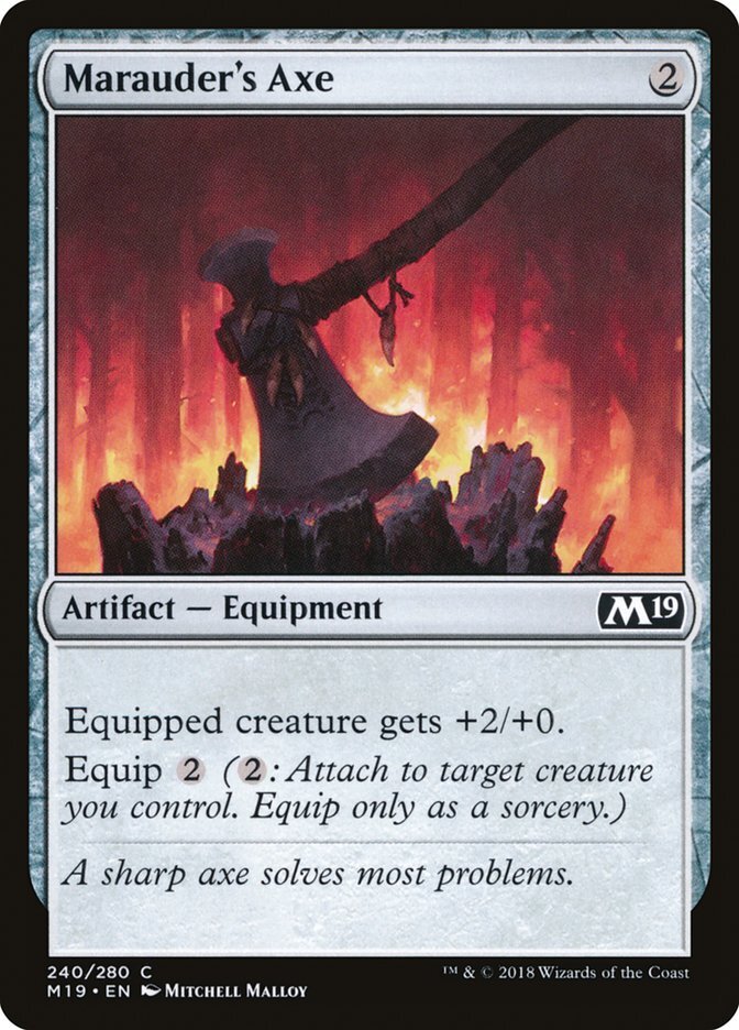 Marauder's Axe - Core Set 2019-(240)