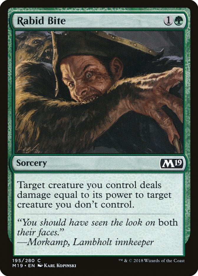 Rabid Bite - Core Set 2019-(195)