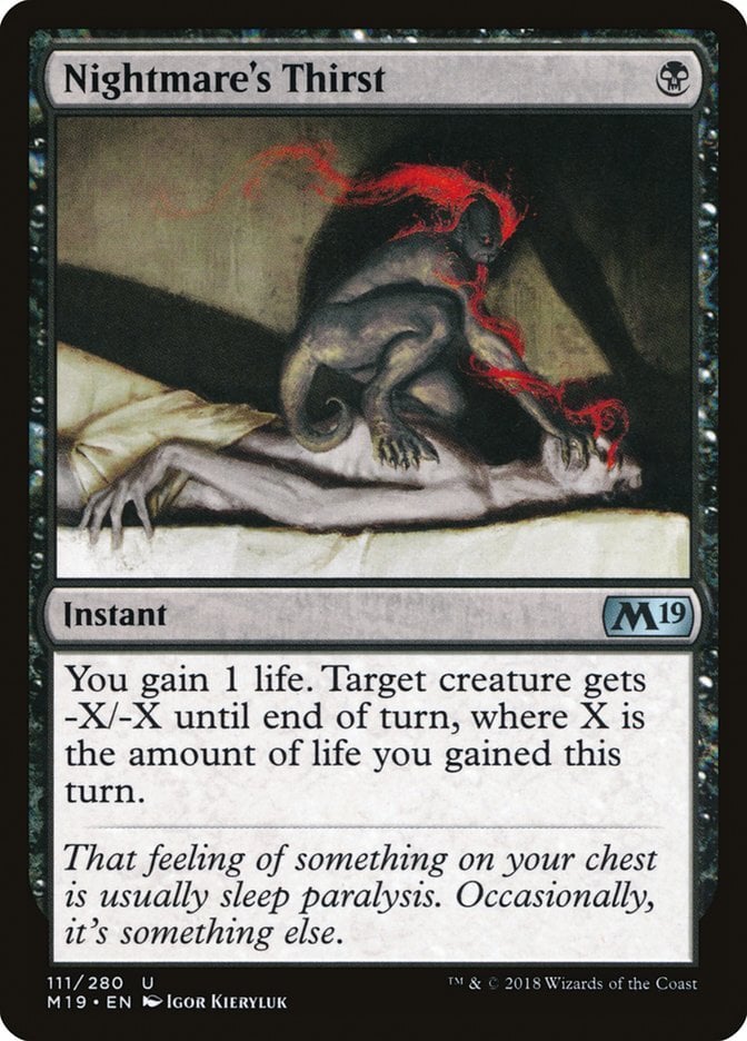 Nightmare's Thirst - Core Set 2019-(111)