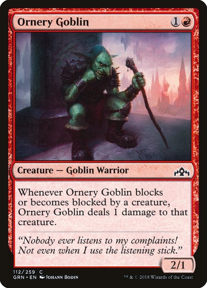 Ornery Goblin - Guilds of Ravnica-(112)