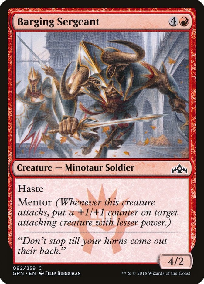 Barging Sergeant - Guilds of Ravnica-(092)