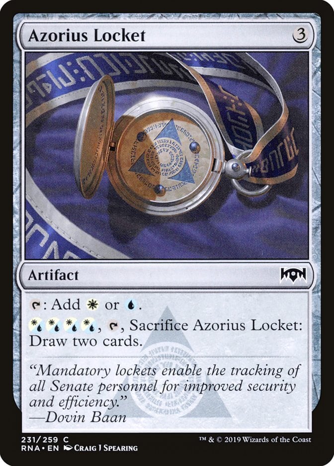 Azorius Locket - Ravnica Allegiance-(231)
