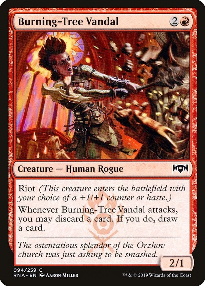 Burning-Tree Vandal - Ravnica Allegiance-(094)