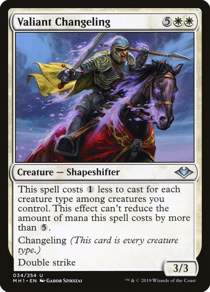 Valiant Changeling - Modern Horizons-(034)-Foil