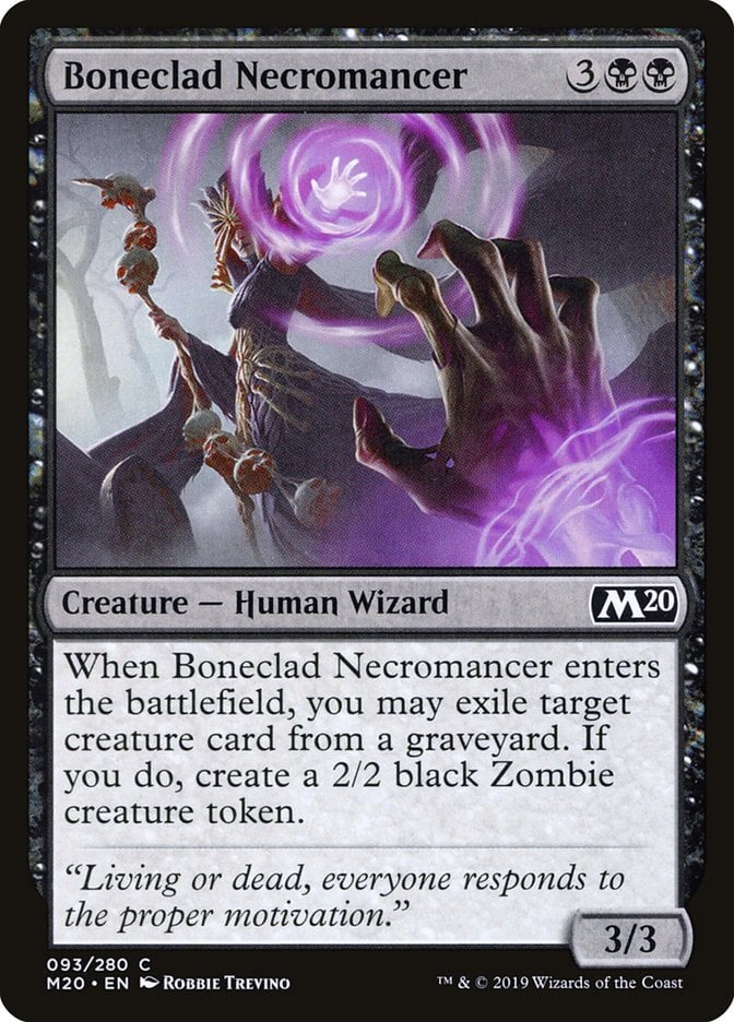 Boneclad Necromancer - Core Set 2020-(093)