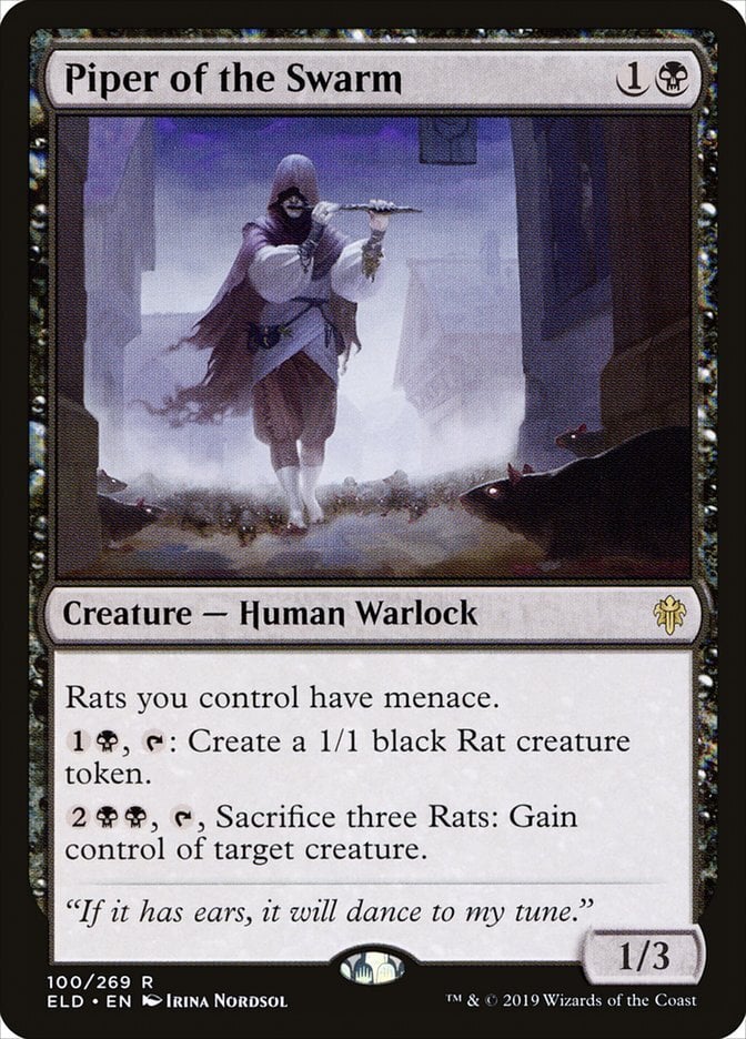 Piper of the Swarm - Throne of Eldraine-(100)-Foil