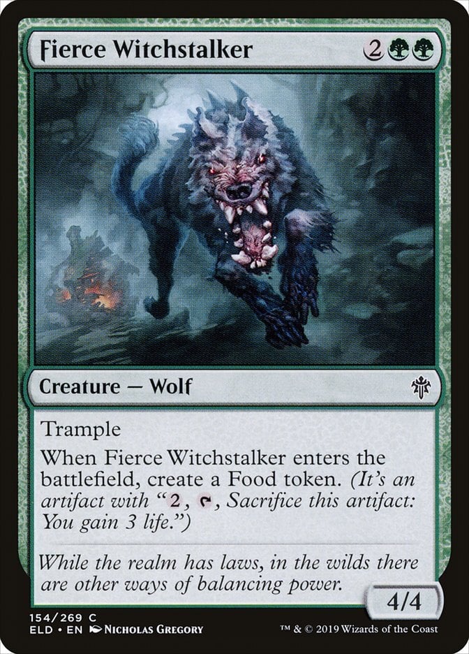 Fierce Witchstalker - Throne of Eldraine-(154)