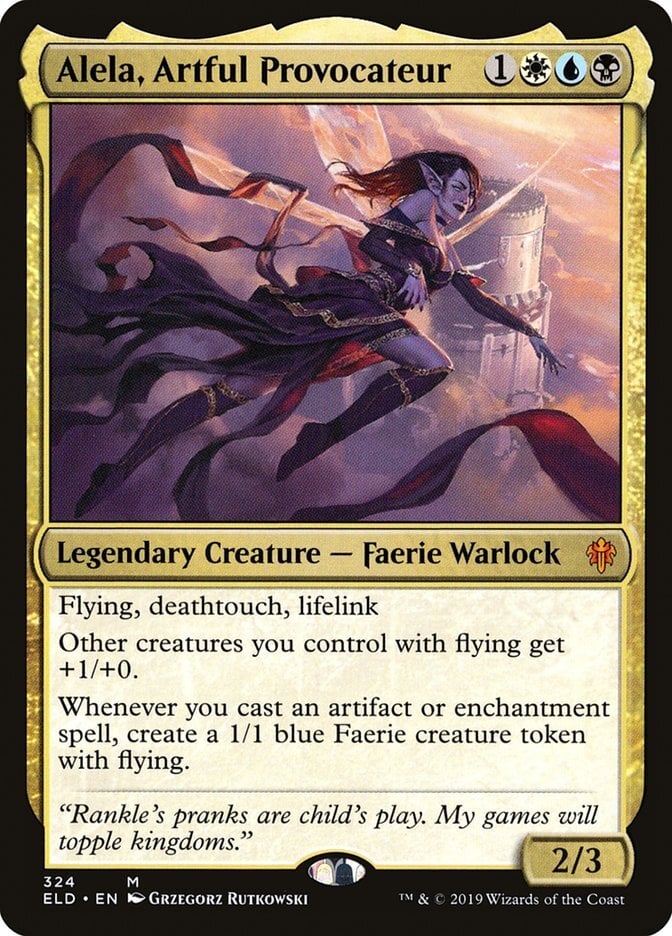 Alela, Artful Provocateur - Throne of Eldraine-(324)-Foil