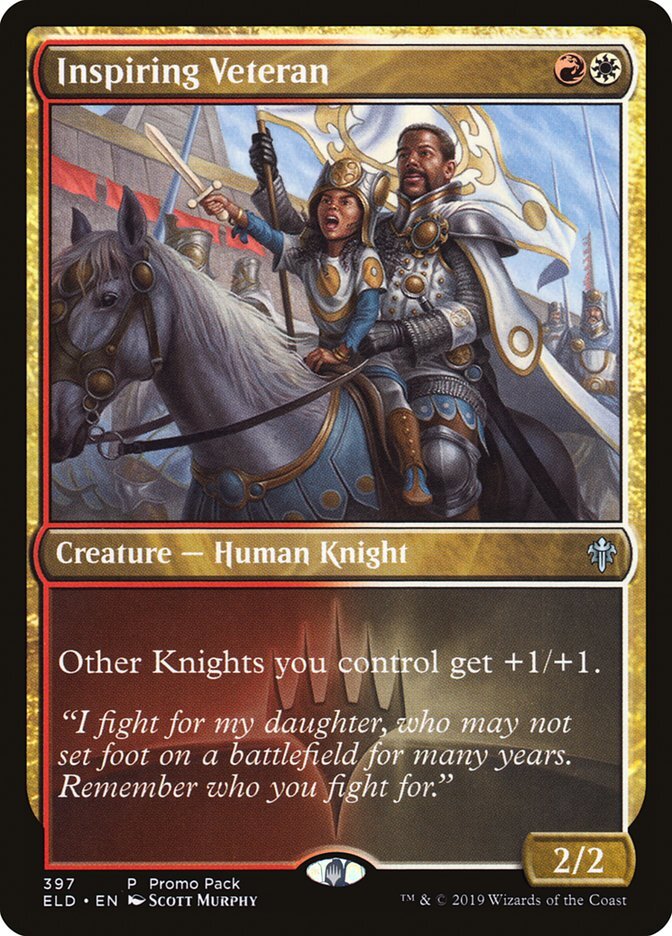 Inspiring Veteran - Promos: Throne of Eldraine-(397)