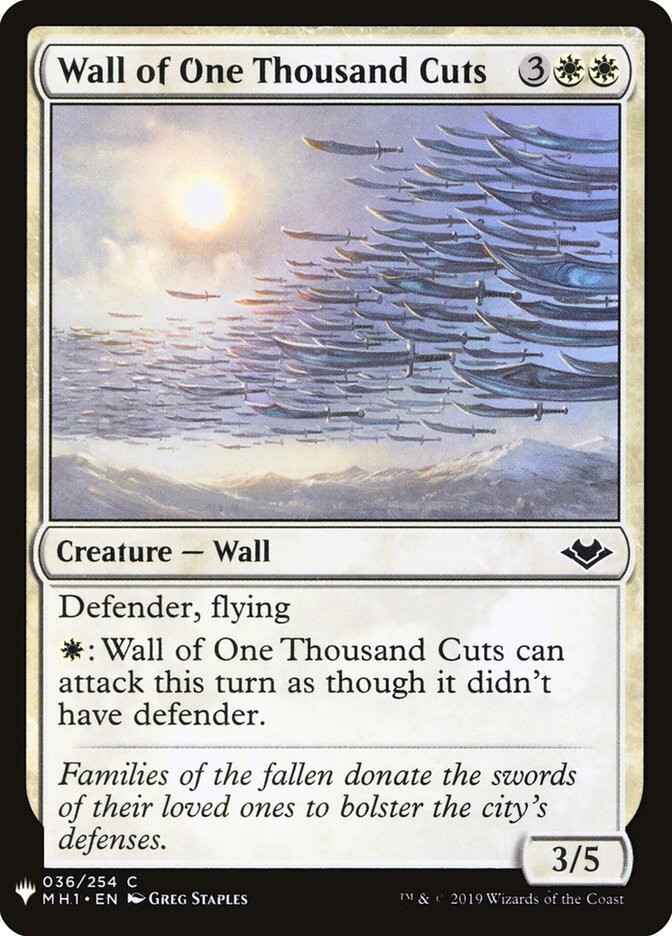 Wall of One Thousand Cuts - The List-(036)