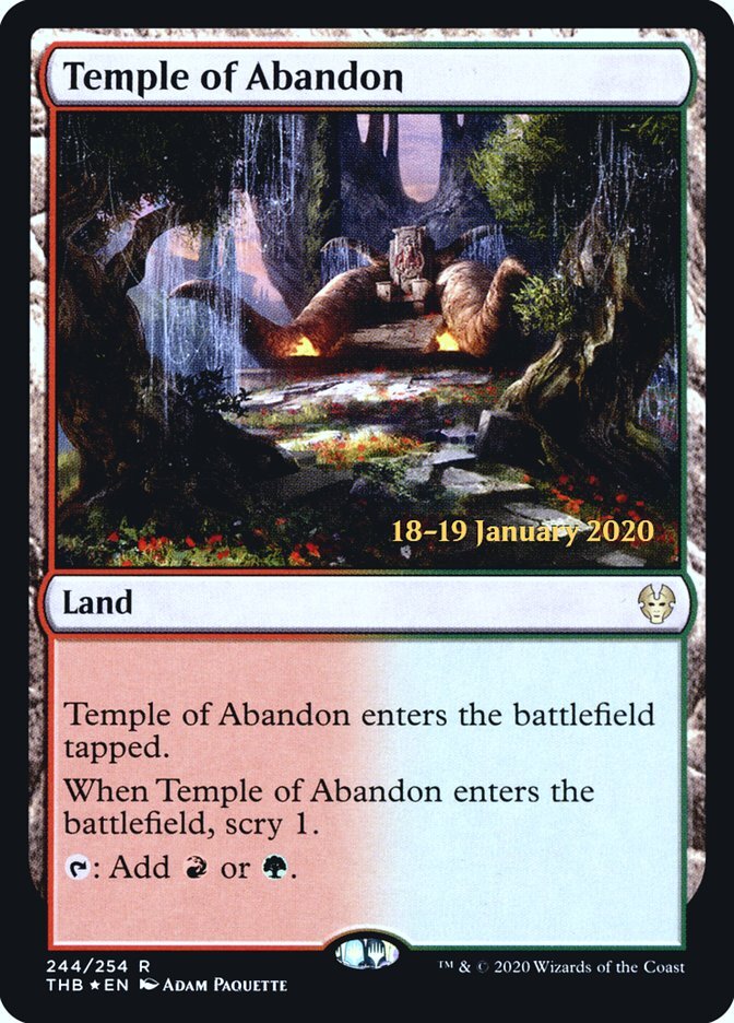 Temple of Abandon - Prerelease Events: Theros Beyond Death-(244)