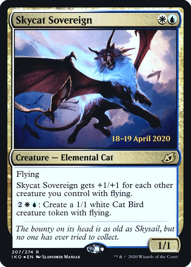 Skycat Sovereign - Prerelease Events: Ikoria: Lair of Behemoths-(207)-Foil