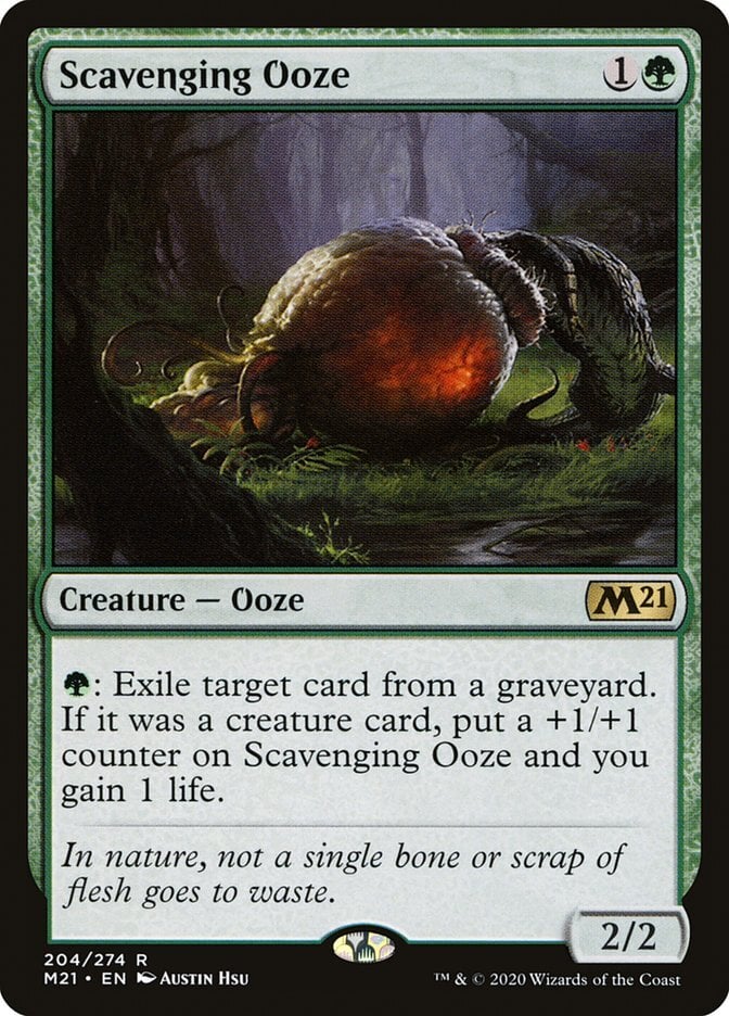 Scavenging Ooze - Core Set 2021-(204)-Foil