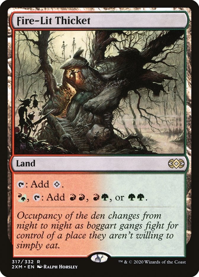 Fire-Lit Thicket - Double Masters-(317)-Foil