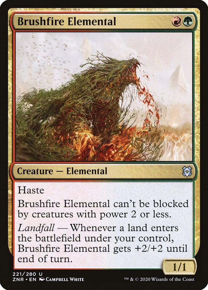 Brushfire Elemental - Zendikar Rising-(221)