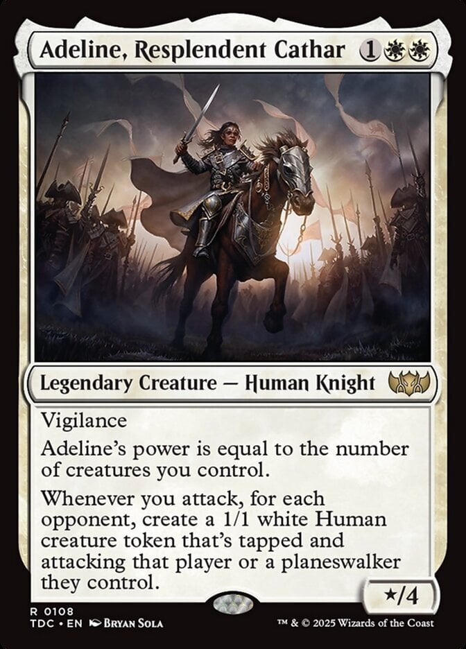 Adeline, Resplendent Cathar - Tarkir: Dragonstorm Commander-(108)