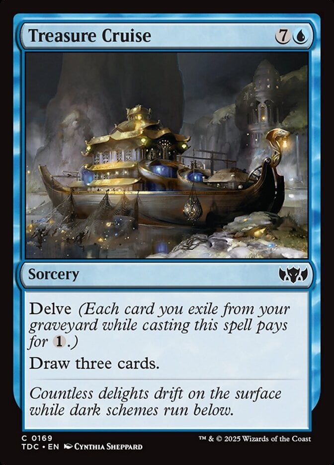 Treasure Cruise - Tarkir: Dragonstorm Commander-(169)