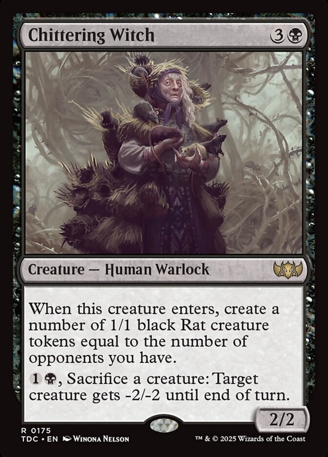 Chittering Witch - Tarkir: Dragonstorm Commander-(175)