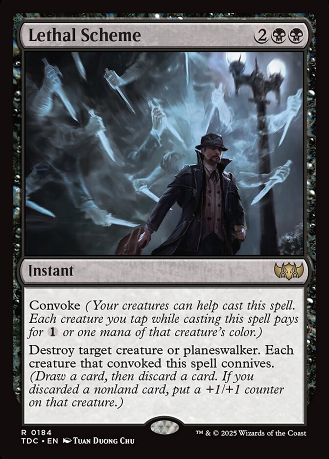 Lethal Scheme - Tarkir: Dragonstorm Commander-(184)