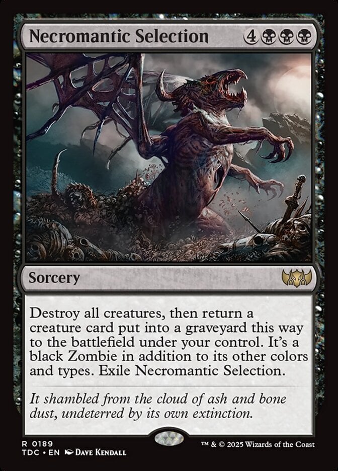 Necromantic Selection - Tarkir: Dragonstorm Commander-(189)