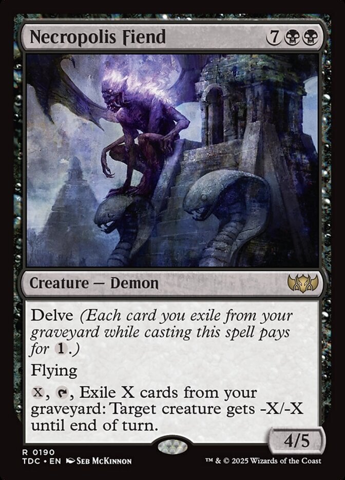 Necropolis Fiend - Tarkir: Dragonstorm Commander-(190)