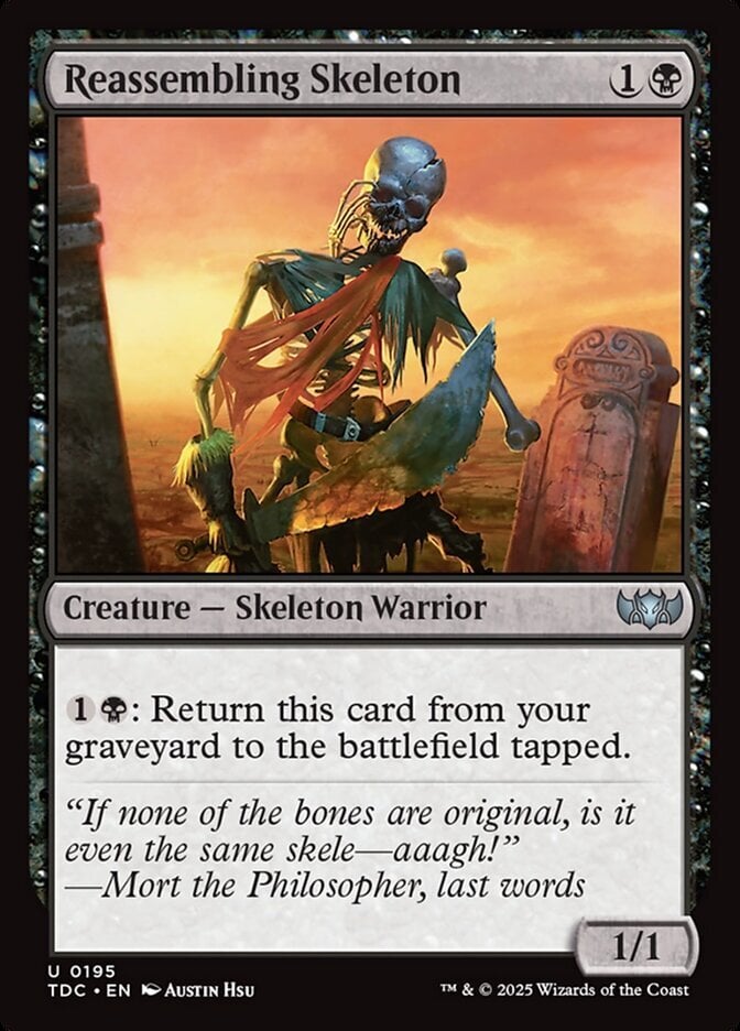 Reassembling Skeleton - Tarkir: Dragonstorm Commander-(195)