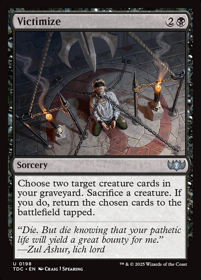 Victimize - Tarkir: Dragonstorm Commander-(198)