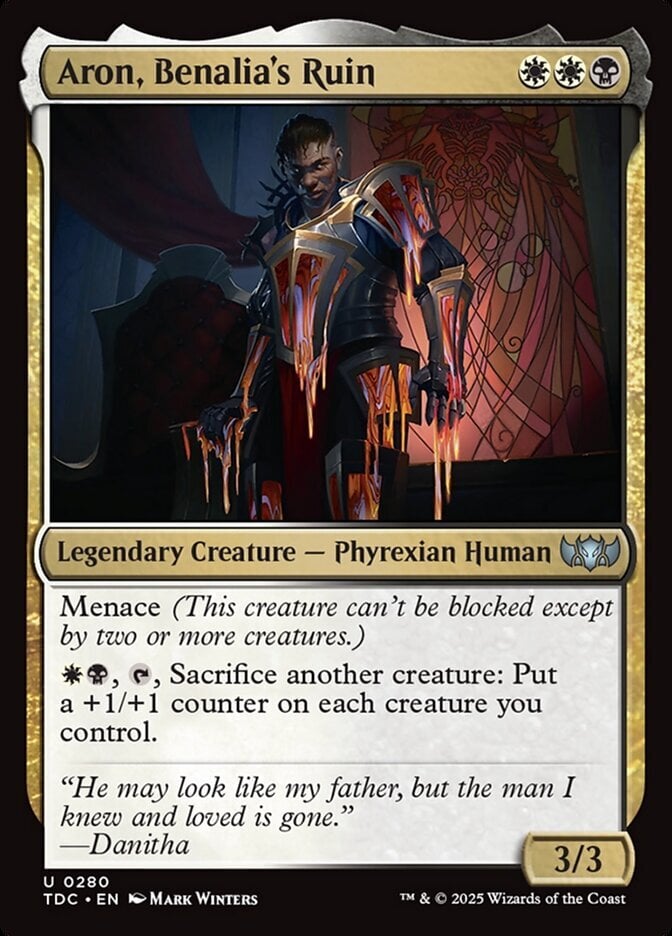 Aron, Benalia's Ruin - Tarkir: Dragonstorm Commander-(280)
