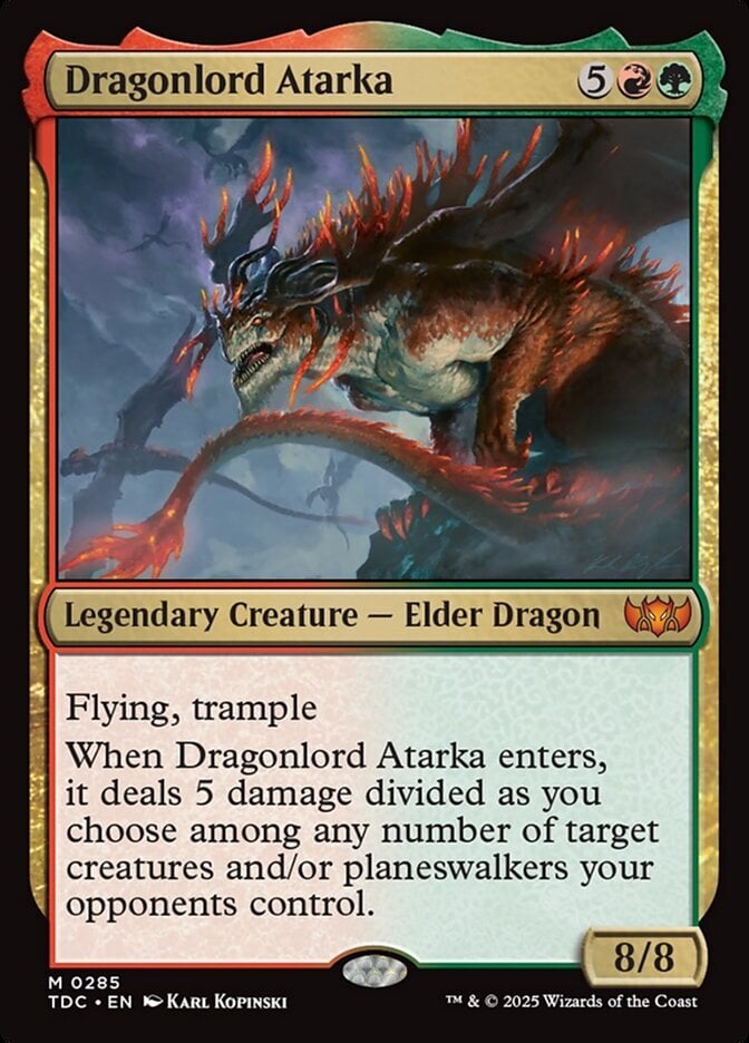 Dragonlord Atarka - Tarkir: Dragonstorm Commander-(285)