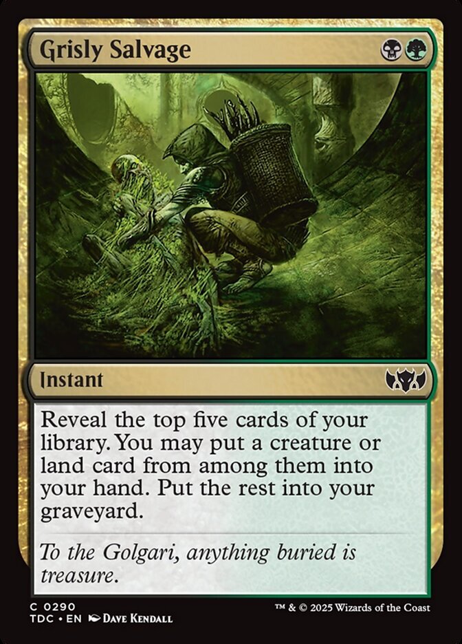 Grisly Salvage - Tarkir: Dragonstorm Commander-(290)