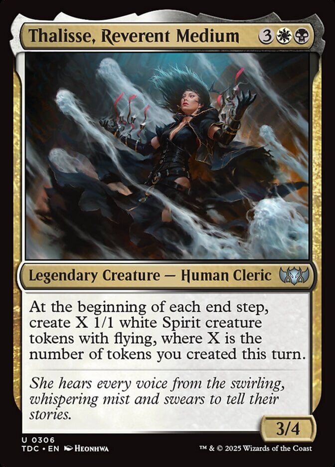 Thalisse, Reverent Medium - Tarkir: Dragonstorm Commander-(306)