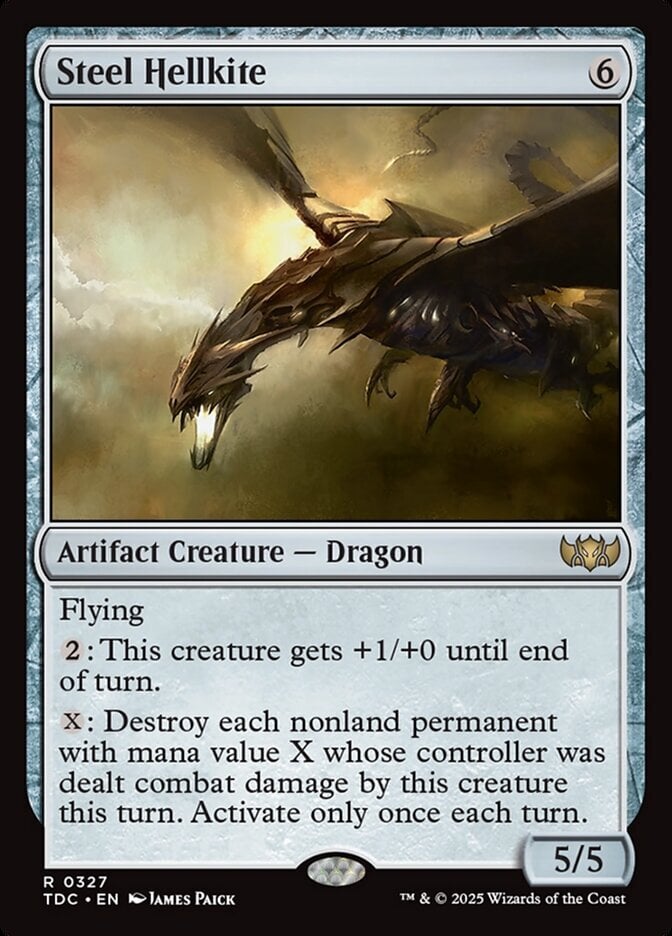 Steel Hellkite - Tarkir: Dragonstorm Commander-(327)