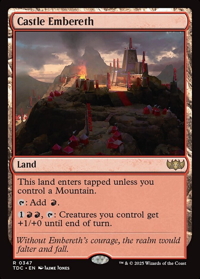 Castle Embereth - Tarkir: Dragonstorm Commander-(347)