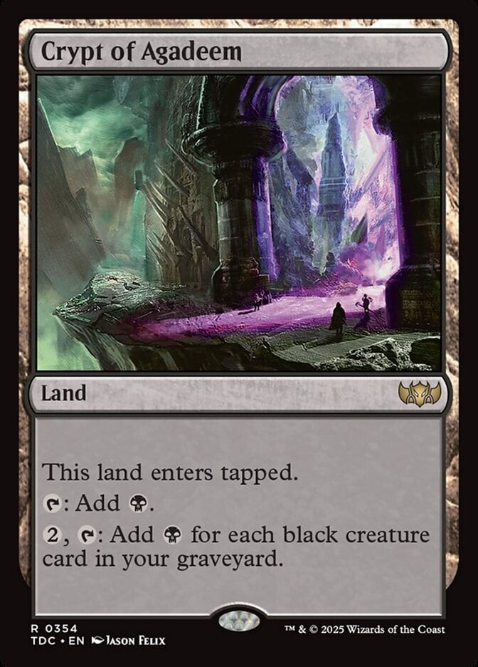 Crypt of Agadeem - Tarkir: Dragonstorm Commander-(354)