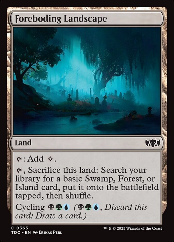 Foreboding Landscape - Tarkir: Dragonstorm Commander-(365)