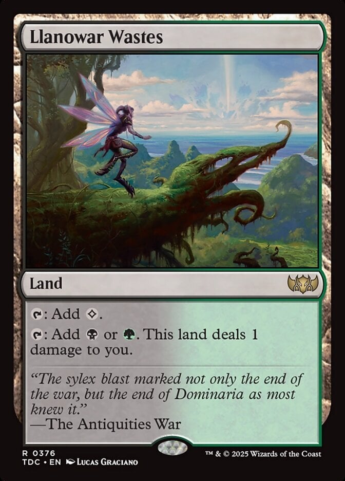 Llanowar Wastes - Tarkir: Dragonstorm Commander-(376)