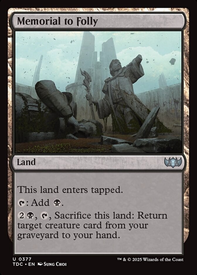 Memorial to Folly - Tarkir: Dragonstorm Commander-(377)