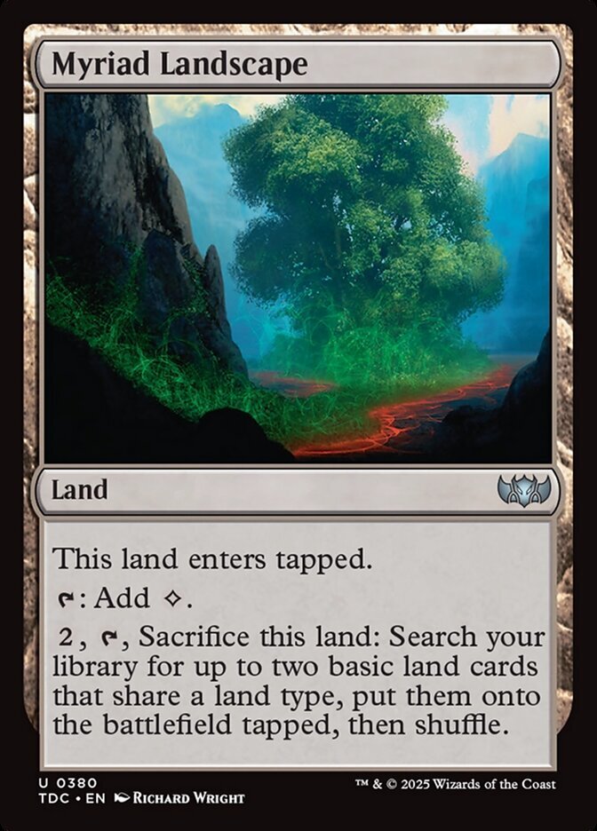 Myriad Landscape - Tarkir: Dragonstorm Commander-(380)